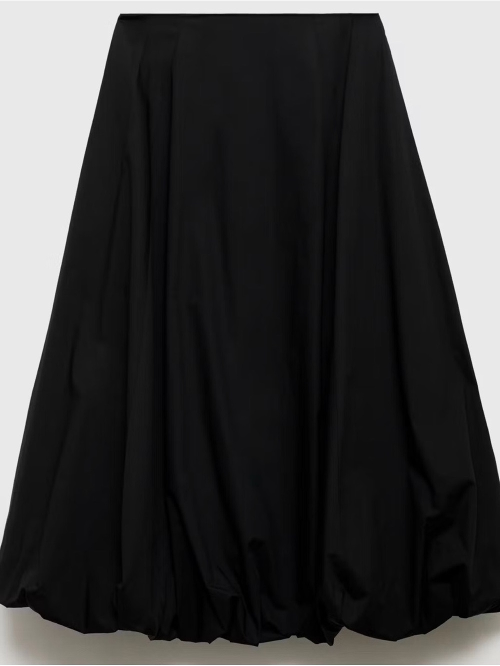Mango Black Bubble-Hem Maxi Skirt - Picture 12 of 14